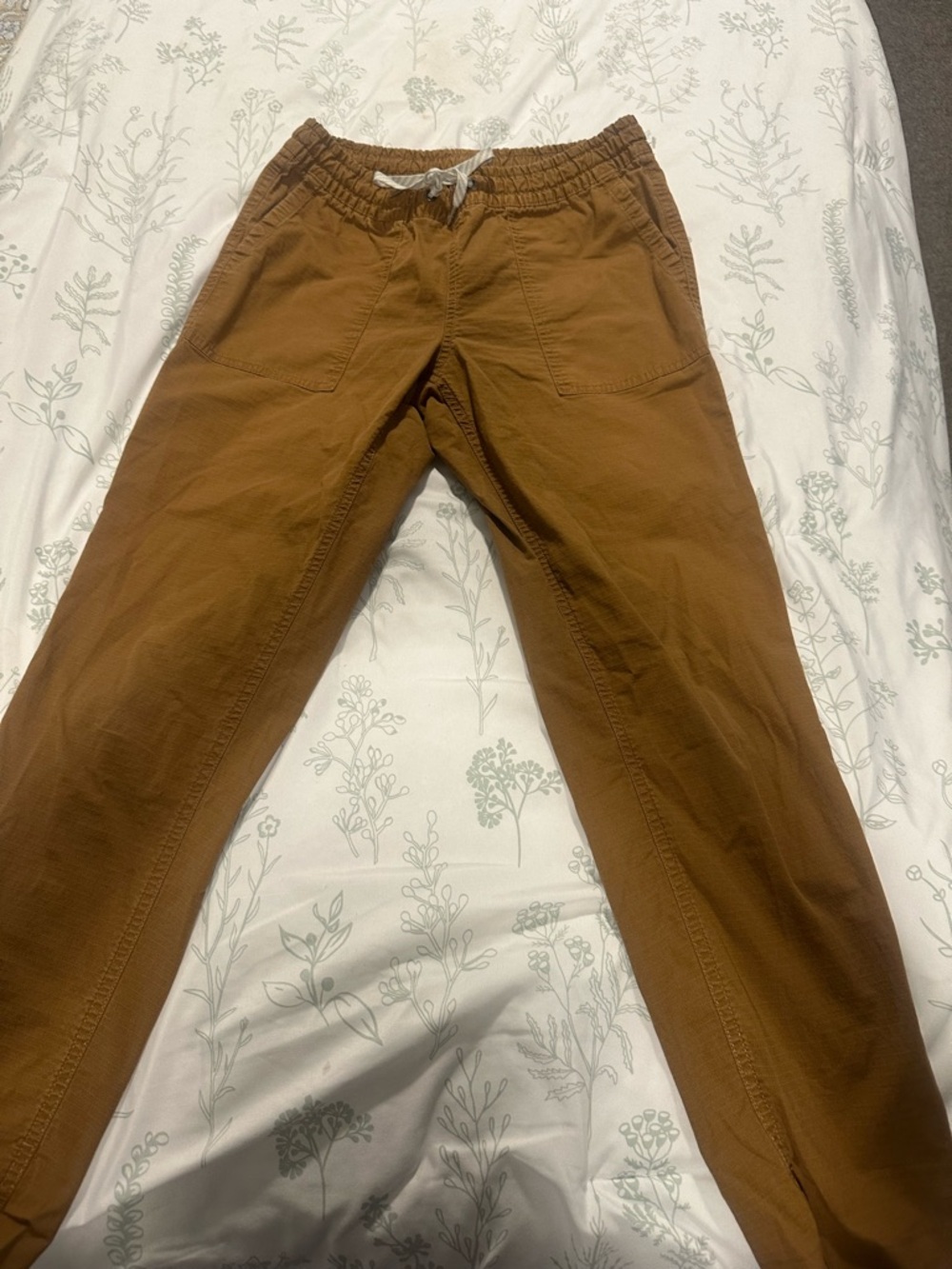 Vuori Brown Elastic Waist Chinos with Drawstring